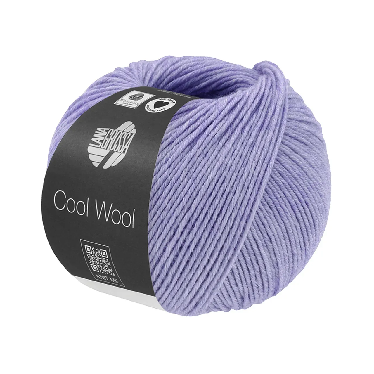 Cool Wool Mélange 1498 Lila Meliert von Lana Grossa. Extrafeine Merinowolle waschmaschinenfest und filzfrei