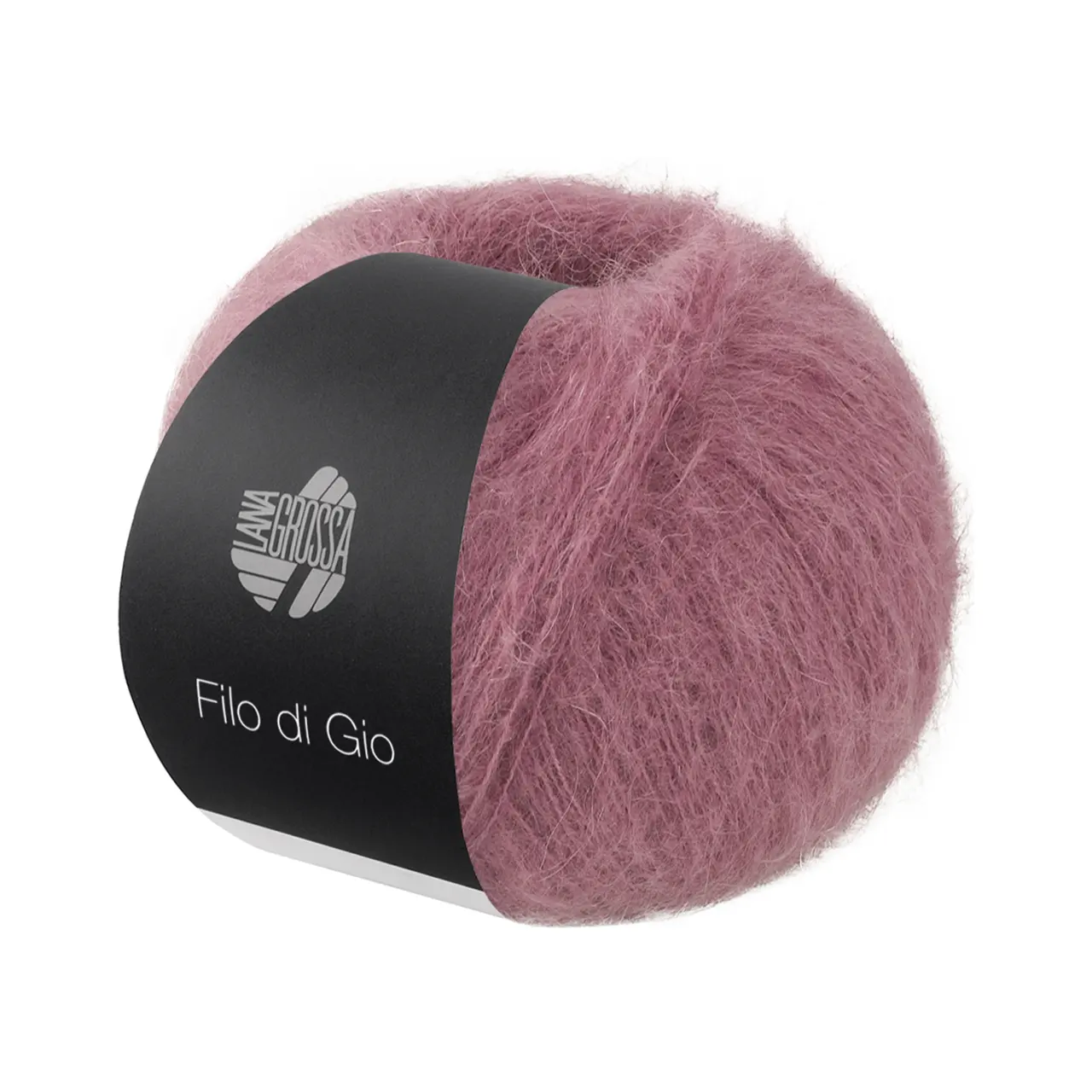 Filo Di Gio 12 Mauve von Lana Grossa. Locker verzwirntes Garn aus superfeinen Merinofasern und Superkid Mohair