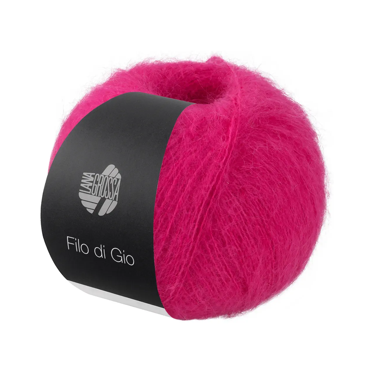 Filo Di Gio 14 Fuchsia von Lana Grossa. Locker verzwirntes Garn aus superfeinen Merinofasern und Superkid Mohair