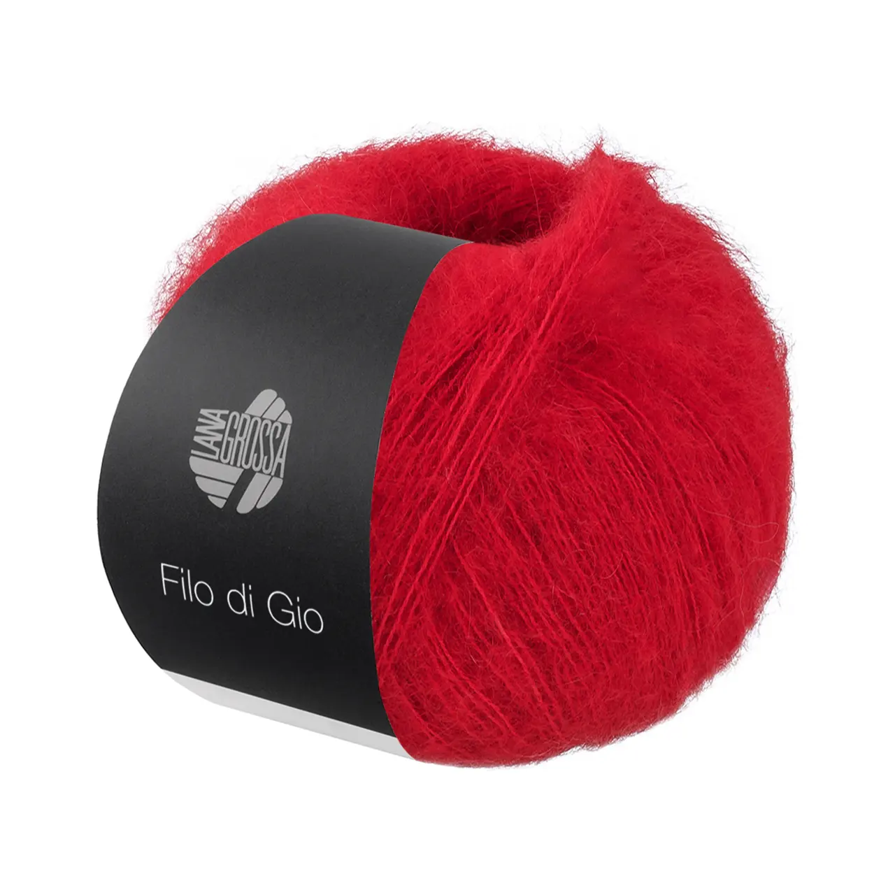 Filo Di Gio 15 Rot von Lana Grossa. Locker verzwirntes Garn aus superfeinen Merinofasern und Superkid Mohair