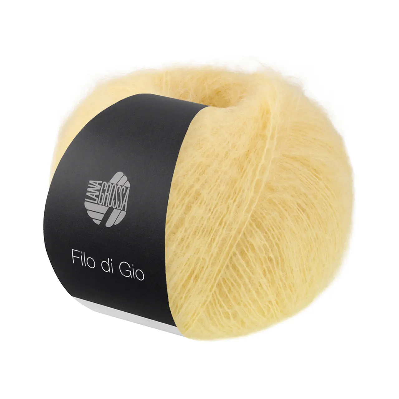Filo Di Gio 2 Vanille von Lana Grossa. Locker verzwirntes Garn aus superfeinen Merinofasern und Superkid Mohair