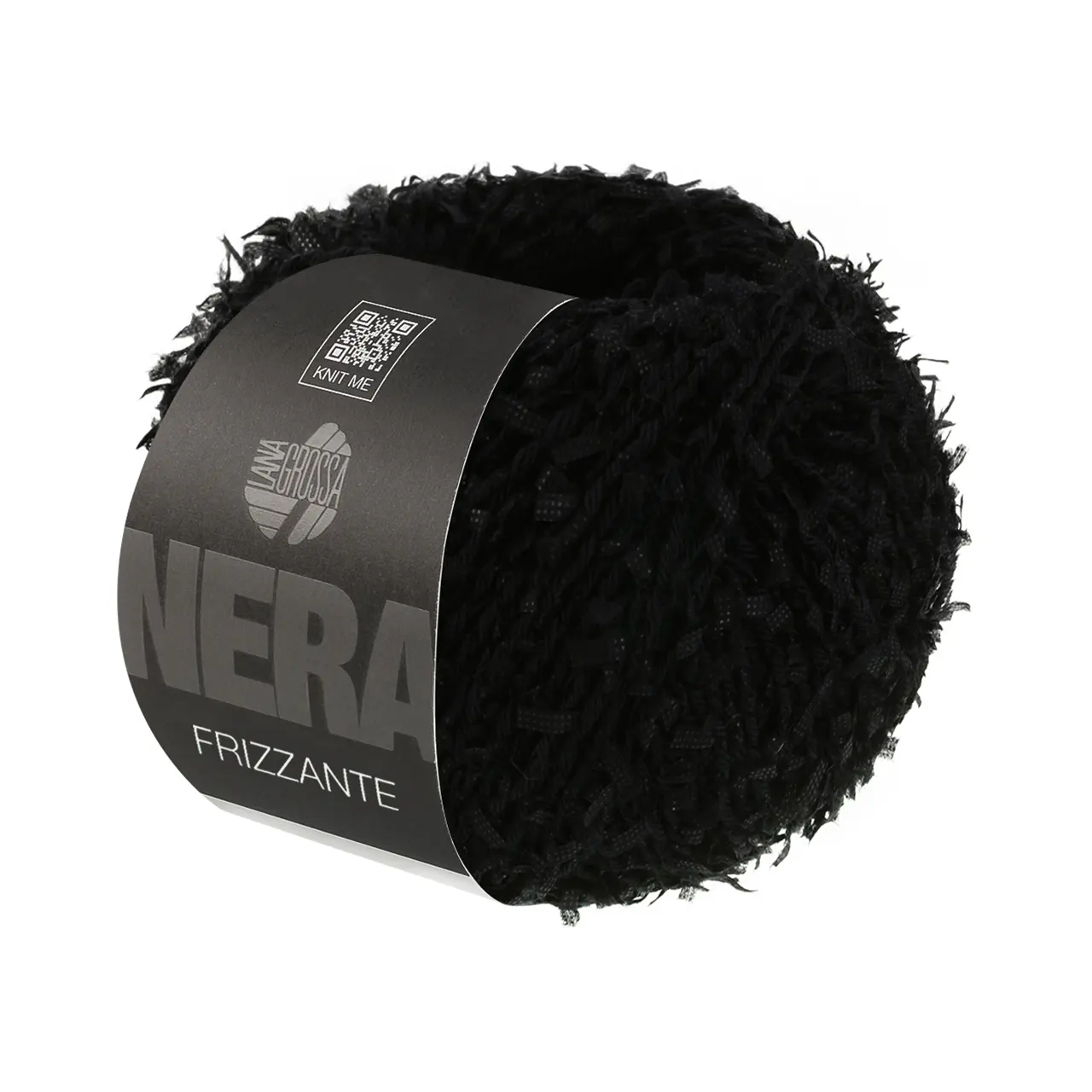 Frizzante 5 Schwarz von Lana Grossa. Ein lebendiges Garn mit außergewöhnlicher Struktur das Strickprojekten Dynamik und Ausdruck verleiht.