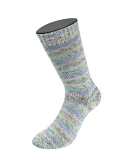 <span class="yarn-title">Meilenweit 100 Merino Extrafine Mountain</span> <span class="yarn-color">7601 Blau/<wbr>Flieder/<wbr>Mint/<wbr>Hell-/<wbr>Dunkelgrau Gestreift</span>