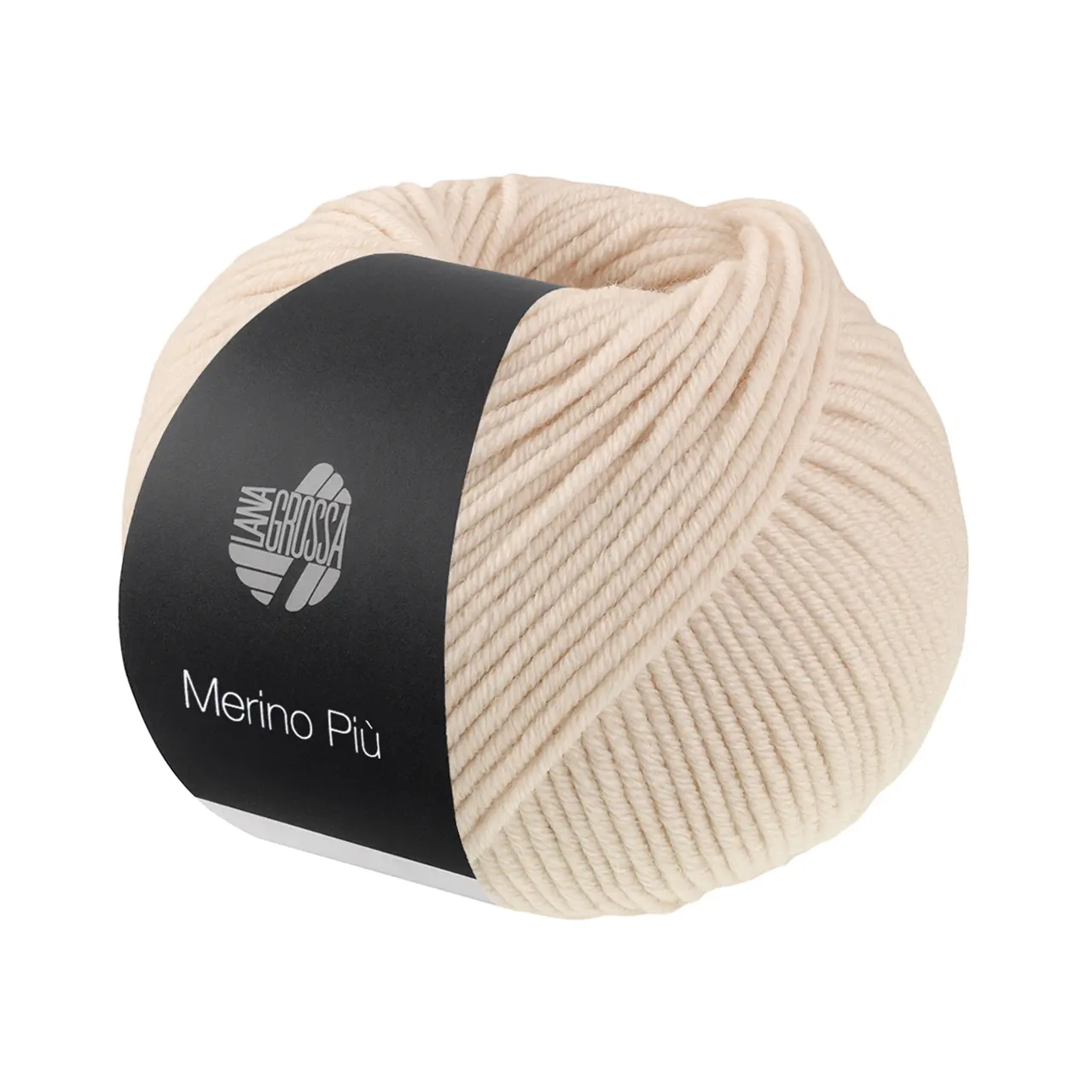 Merino Piú 1 Hellbeige von Lana Grossa. Pure superfeine Merinowolle waschmaschinenfest und filzfrei mit 100m Lauflänge