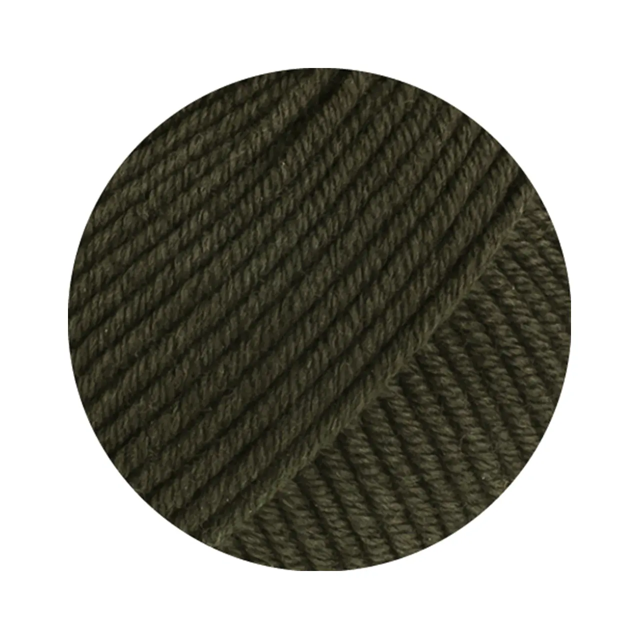 Merino Piú 5 Nachtgrün von Lana Grossa. Pure superfeine Merinowolle waschmaschinenfest und filzfrei mit 100m Lauflänge