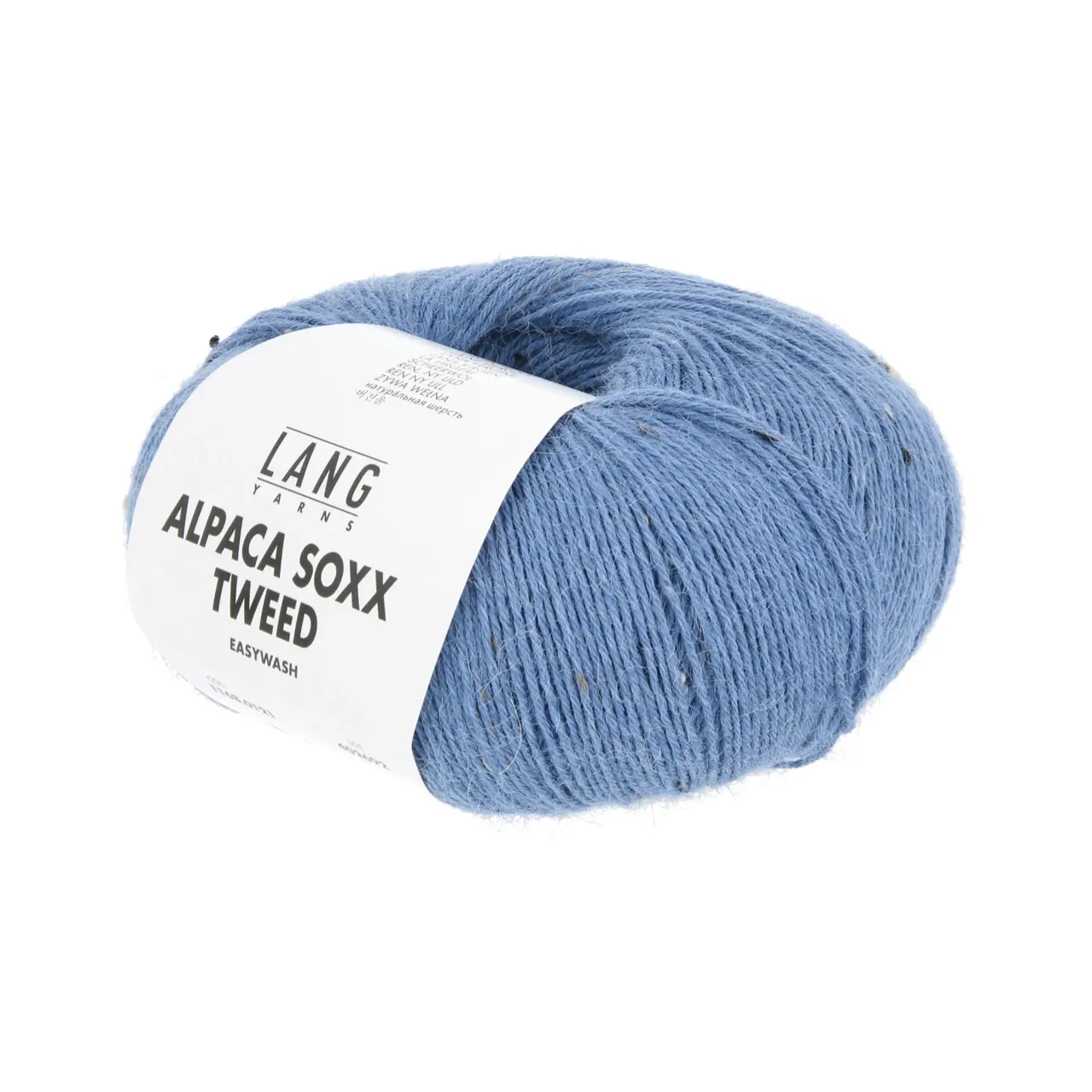 Alpaca Soxx Tweed 121 Himmelblau von Lang Yarns. Neu bieten wir Ihnen unsere Qualität ALPACA SOXX 4-fach auch mit Tweed Noppen an. Dank der Kombination aus Baby Alpaca Schurwolle und Polyamid eignet sich das Garn perfekt für kuschelige Socken und zahlreiche weitere Strickideen. ALPACA SOXX TWEED ist die ideale Wahl wenn Weichheit und Wärme im Mittelpunkt stehen.