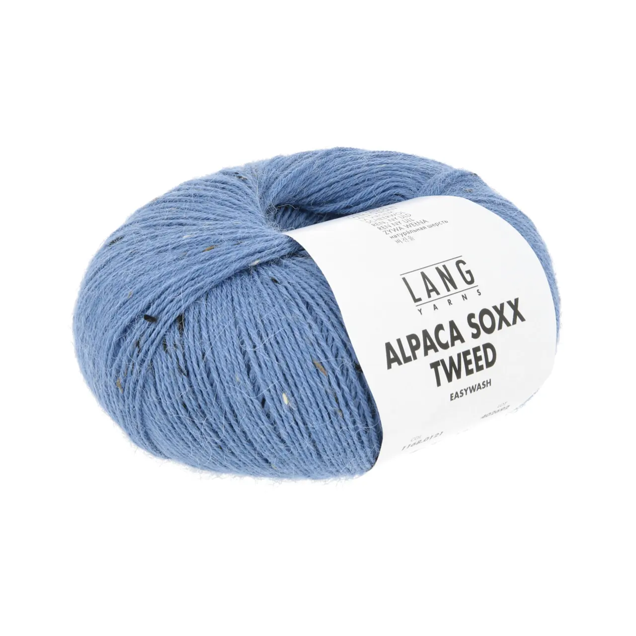 Alpaca Soxx Tweed 121 Himmelblau von Lang Yarns. Neu bieten wir Ihnen unsere Qualität ALPACA SOXX 4-fach auch mit Tweed Noppen an. Dank der Kombination aus Baby Alpaca Schurwolle und Polyamid eignet sich das Garn perfekt für kuschelige Socken und zahlreiche weitere Strickideen. ALPACA SOXX TWEED ist die ideale Wahl wenn Weichheit und Wärme im Mittelpunkt stehen.