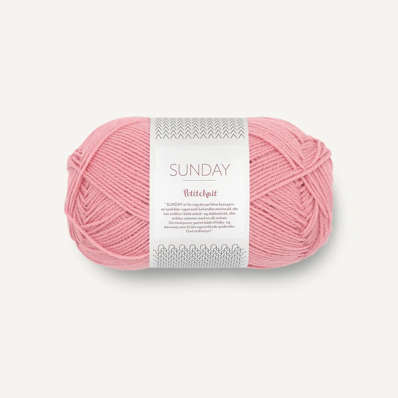 PetiteKnit Sunday 4304 Plastic Pink von Sandnes Garn. Ein zauberhaft leichtes Merinogarn nicht Superwash behandelt
