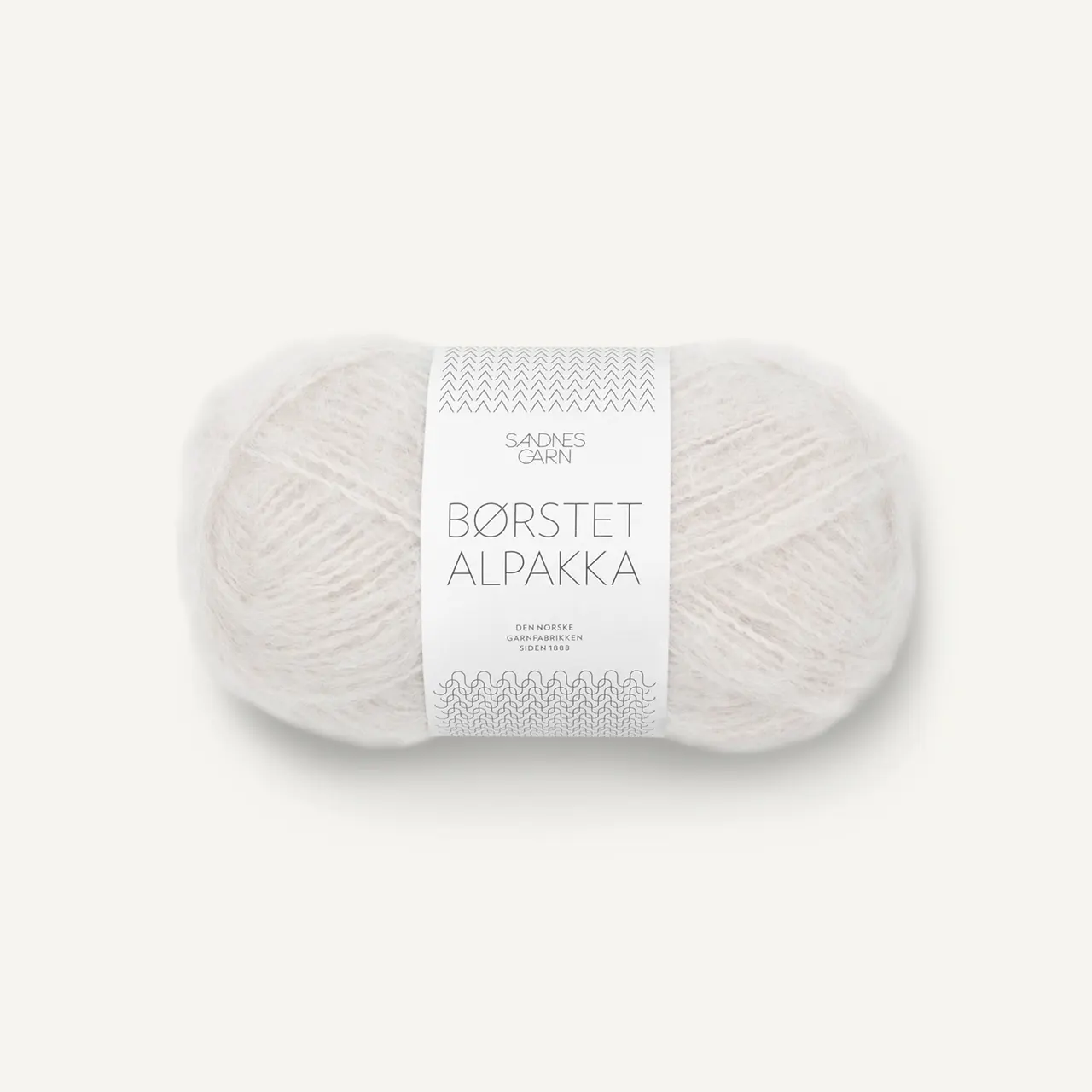 Børstet Alpakka 1014 Porselen von Sandnes Garn. Leicht wie eine Wolke aber gleichzeitig weich und warm.