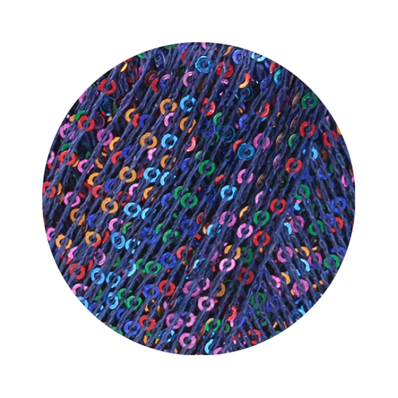 Glamour Multicolor 109 Dunkelblau von Lana Grossa. Beilaufgarn mit Pailletten