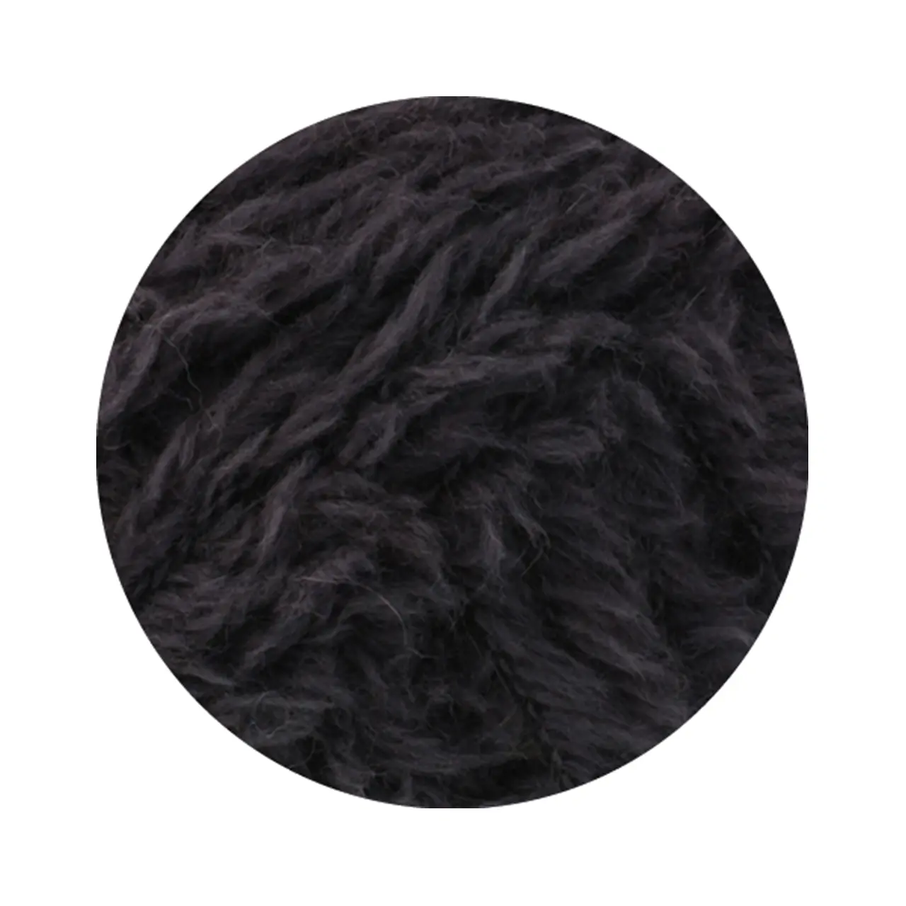 Pelliccia 7 Dunkelgrau von Lana Grossa. Pelzeffektgarn aus Baby Alpaka & Merino extrafine