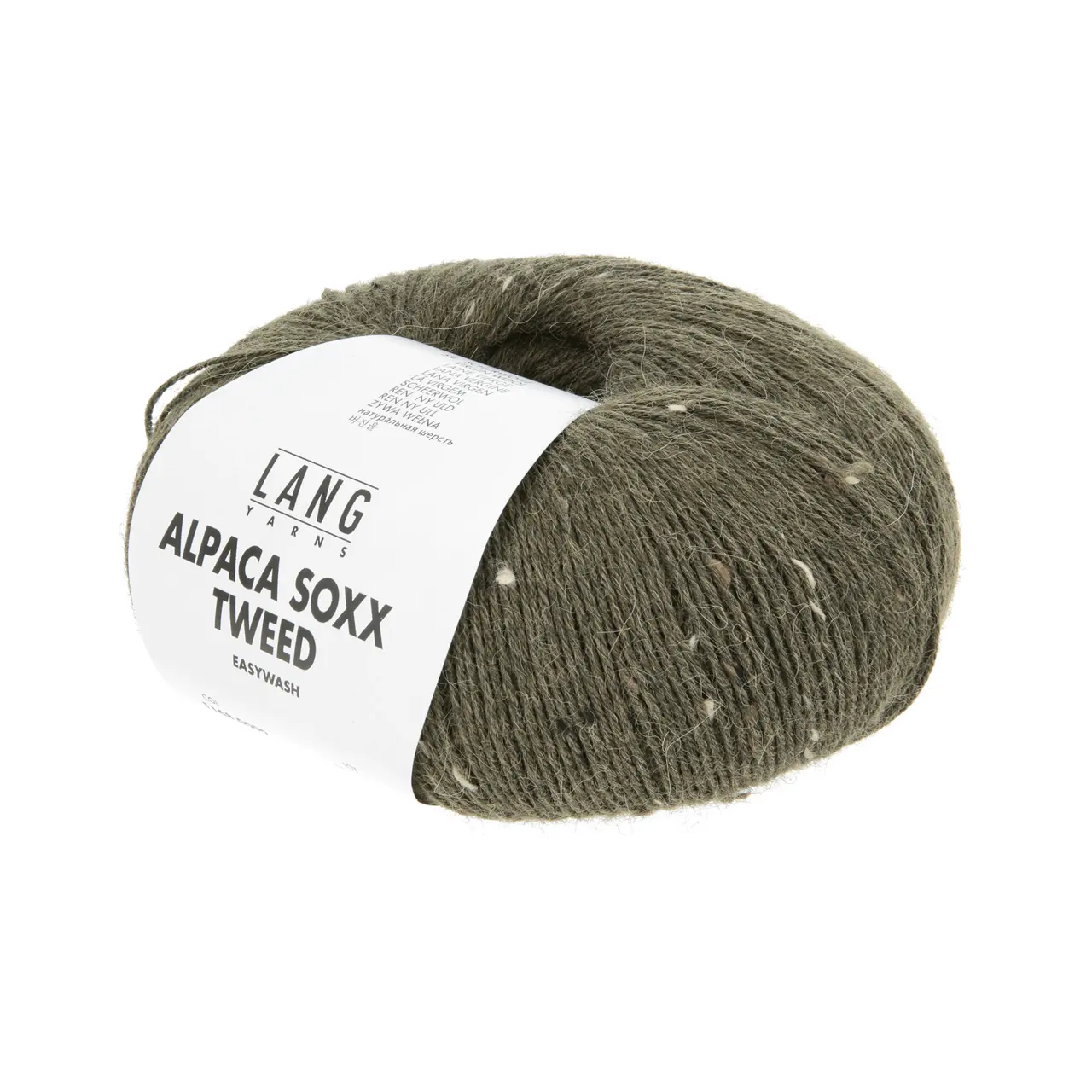 Alpaca Soxx Tweed 99 Krokodilgrün von Lang Yarns. Neu bieten wir Ihnen unsere Qualität ALPACA SOXX 4-fach auch mit Tweed Noppen an. Dank der Kombination aus Baby Alpaca Schurwolle und Polyamid eignet sich das Garn perfekt für kuschelige Socken und zahlreiche weitere Strickideen. ALPACA SOXX TWEED ist die ideale Wahl wenn Weichheit und Wärme im Mittelpunkt stehen.