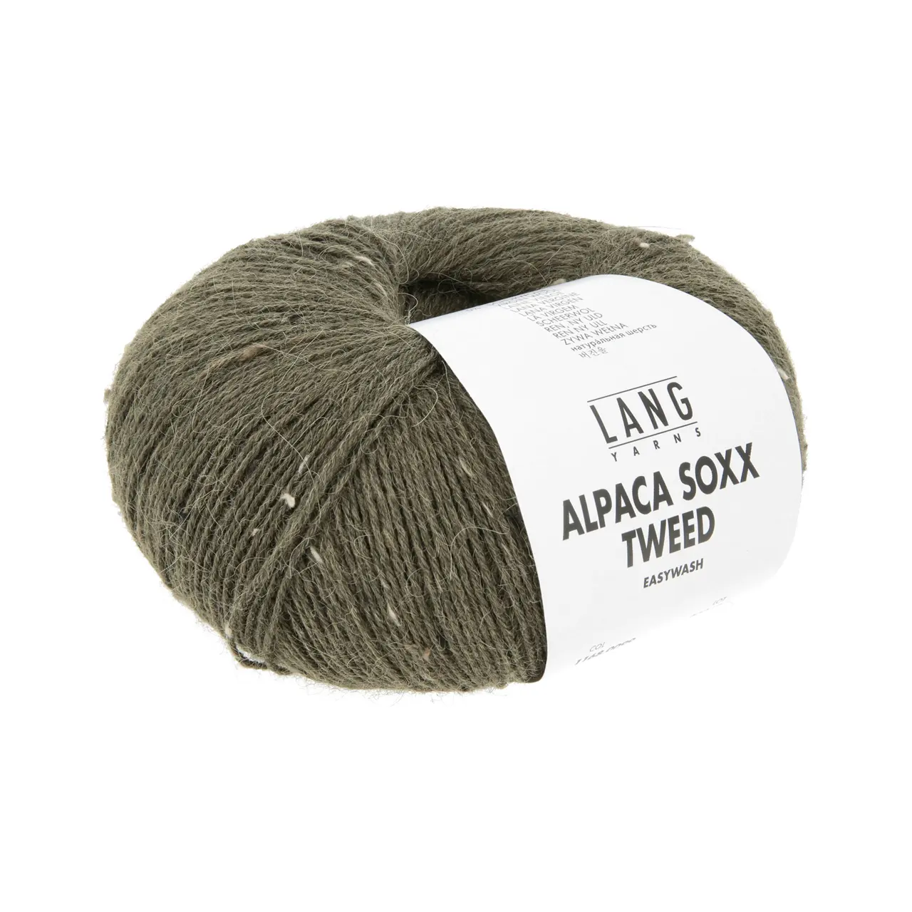 Alpaca Soxx Tweed 99 Krokodilgrün von Lang Yarns. Neu bieten wir Ihnen unsere Qualität ALPACA SOXX 4-fach auch mit Tweed Noppen an. Dank der Kombination aus Baby Alpaca Schurwolle und Polyamid eignet sich das Garn perfekt für kuschelige Socken und zahlreiche weitere Strickideen. ALPACA SOXX TWEED ist die ideale Wahl wenn Weichheit und Wärme im Mittelpunkt stehen.