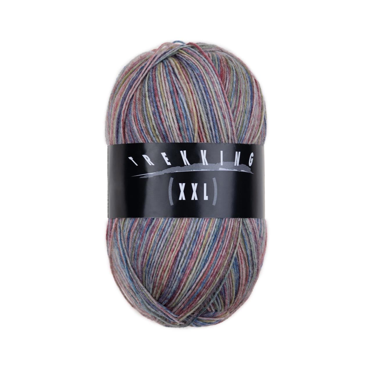 XXL-Trekking color 796 Blau-Violett-Grün-Braun