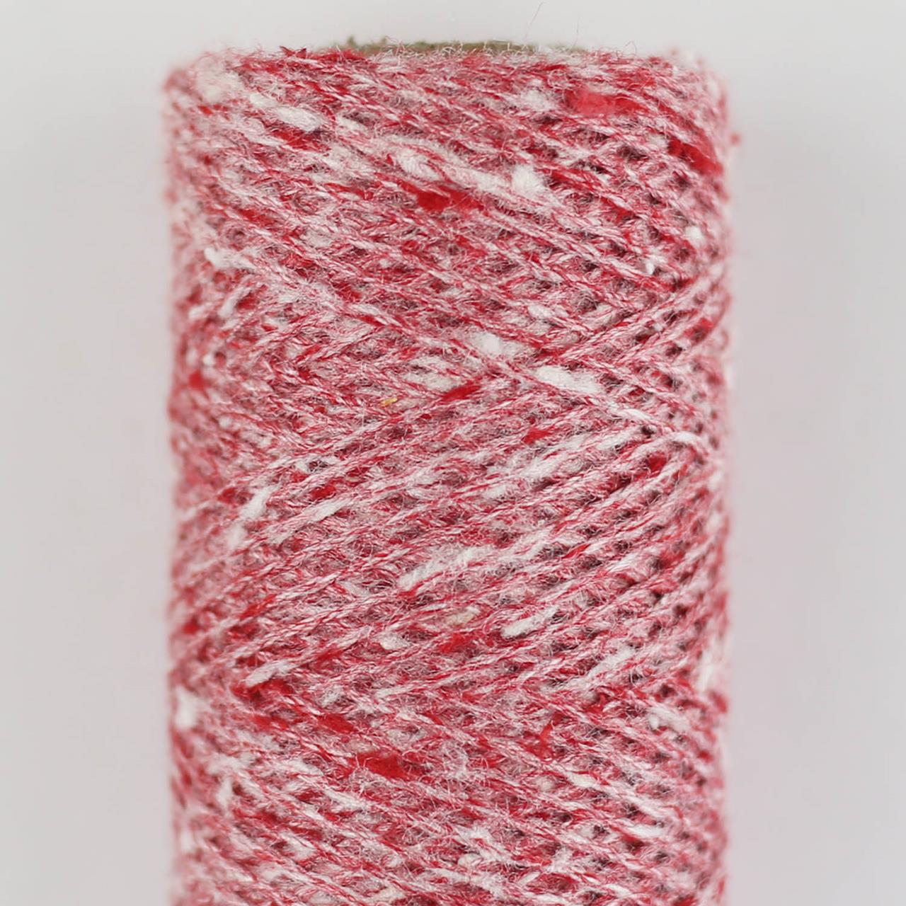 Tussah Tweed sp48 Rot-Weiß-Mix