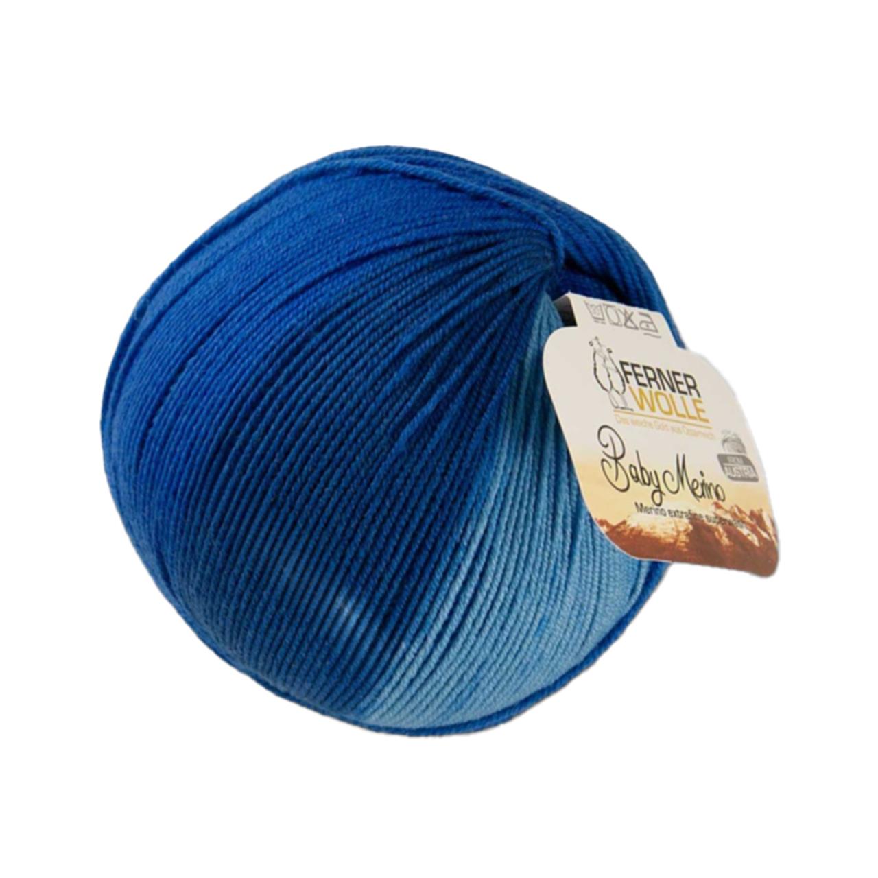Baby Merino BM5 Hellblau-Blau-Dunkelblau