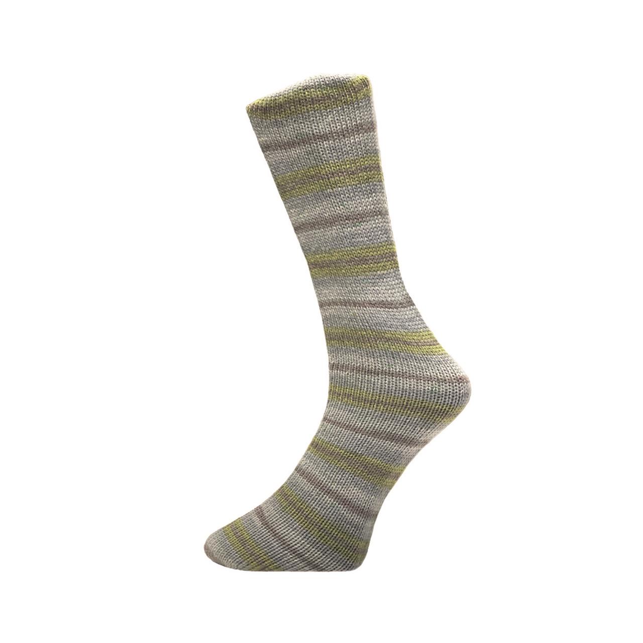 Lungauer Sockenwolle 6Fach 660/23 Beige-Gelb-Grau-Natur