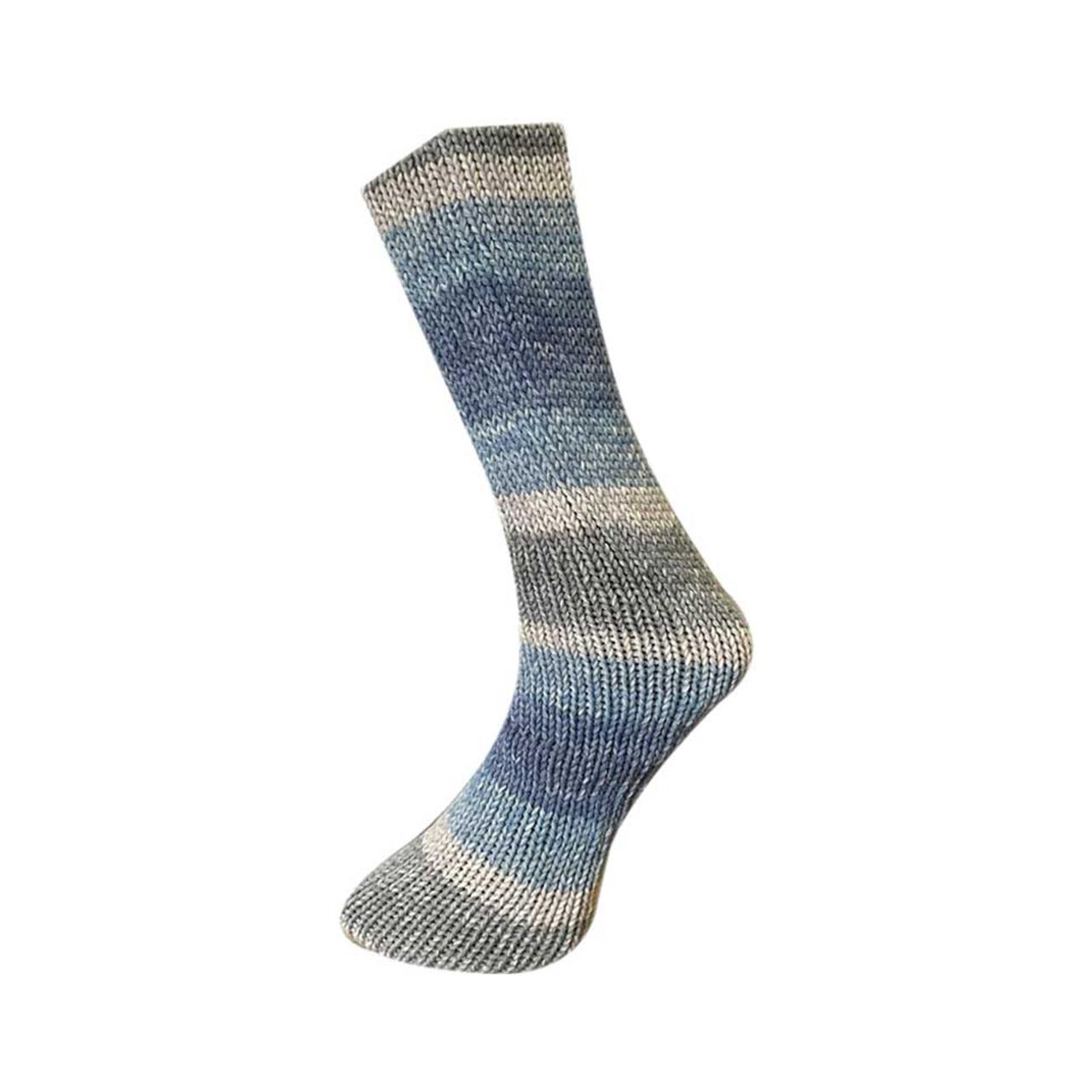 Lungauer Sockenwolle 8Fach 674-23 Blau-Grau
