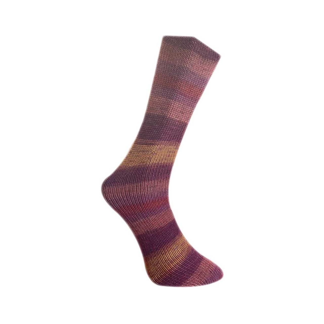 Mally Socks 634-23 Bordeaux-Violett-Orange