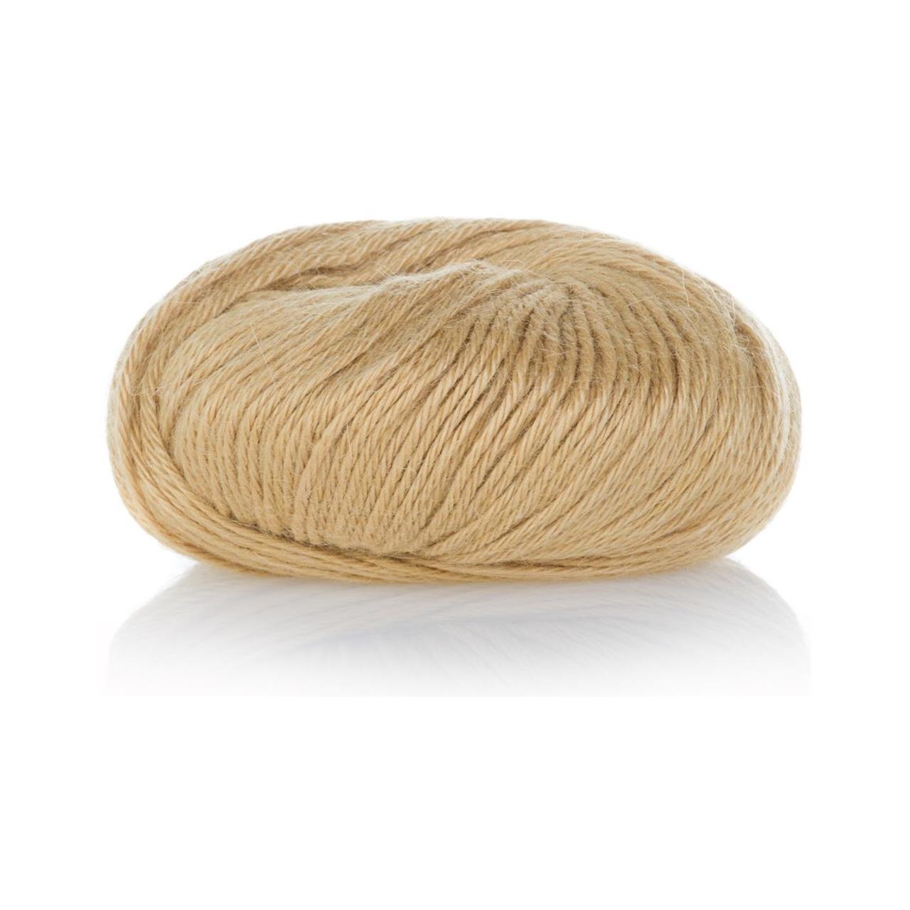 Mohair Lama Seide D803 Gelbbeige