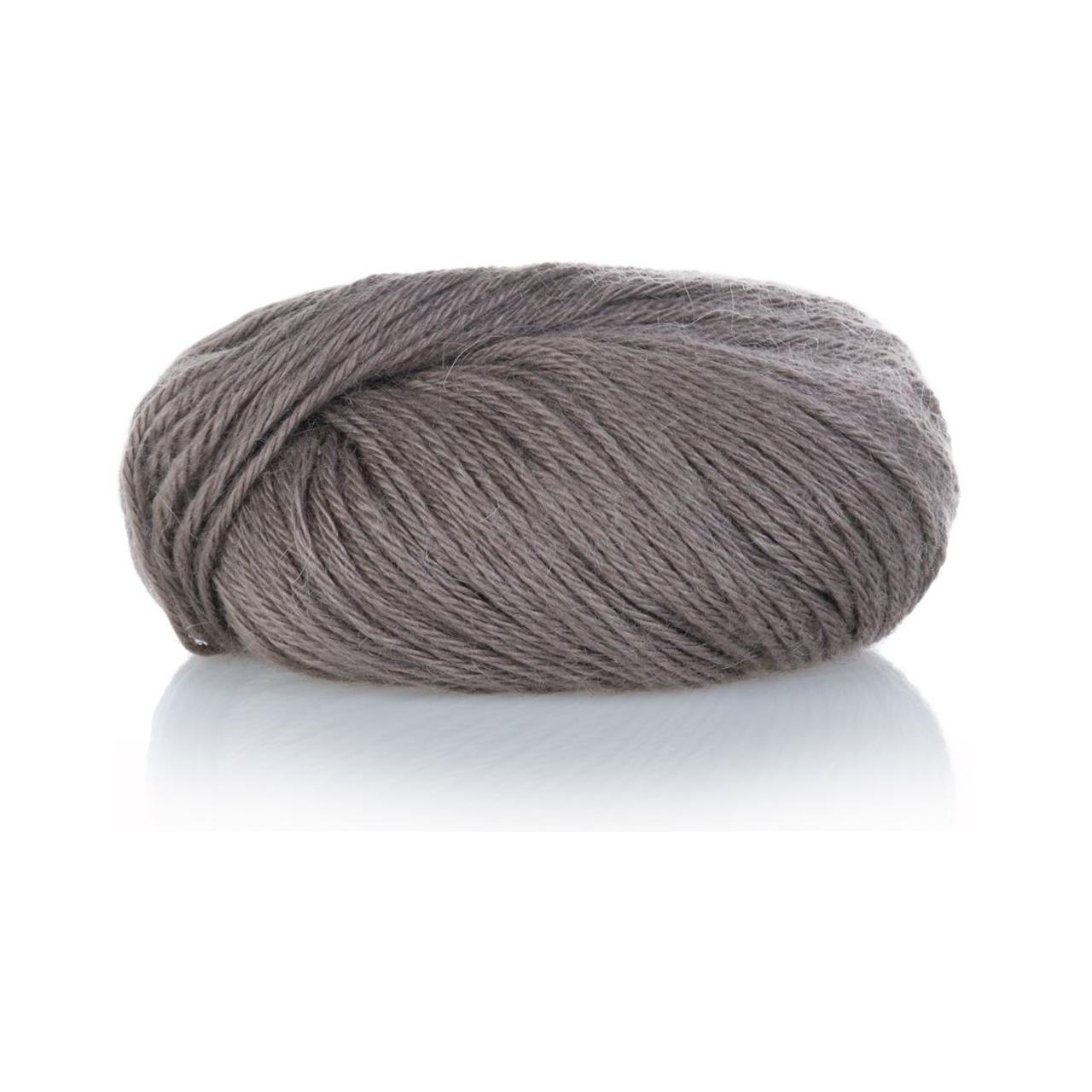 Mohair Lama Seide D810 Braungrau