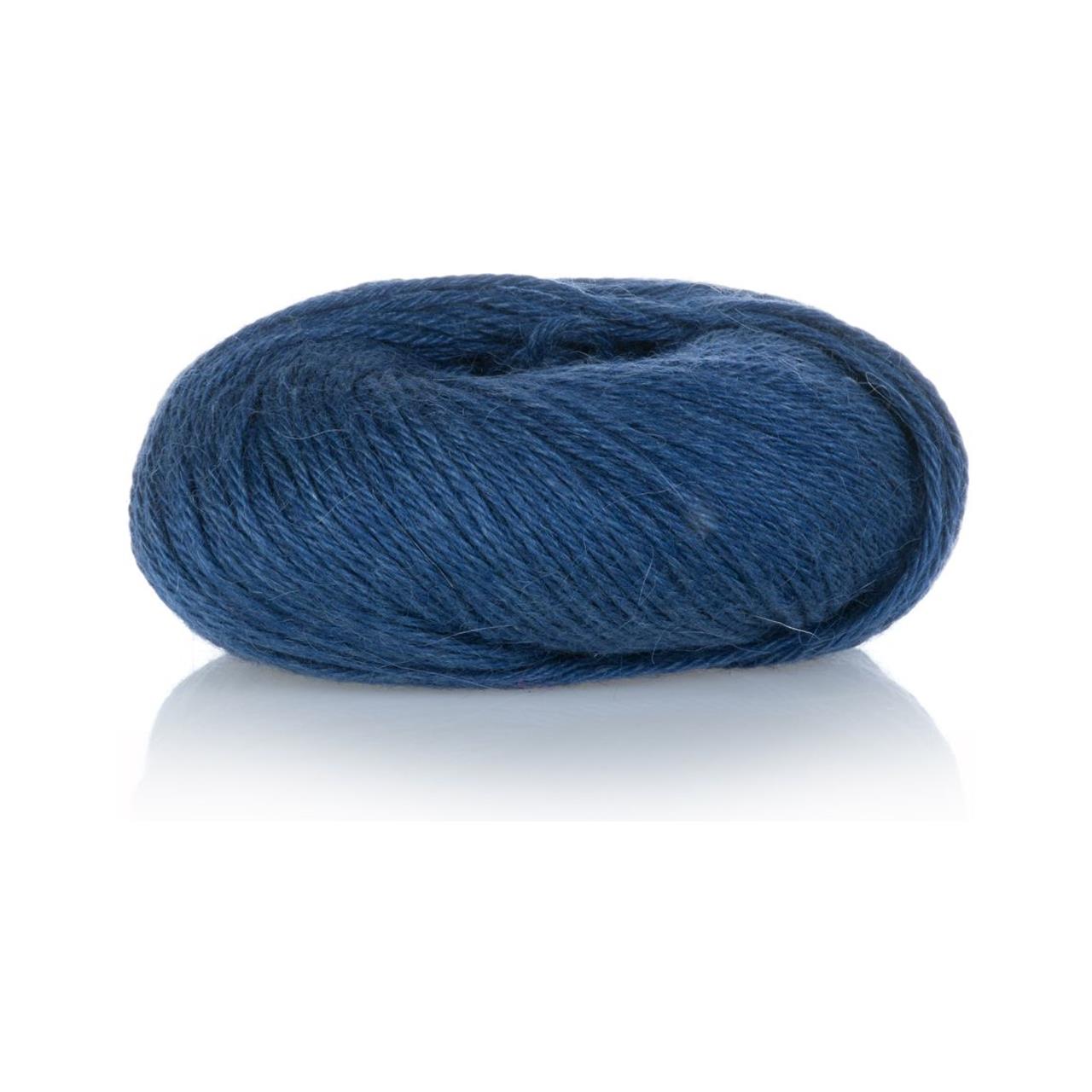 Mohair Lama Seide D814 Dunkelblau