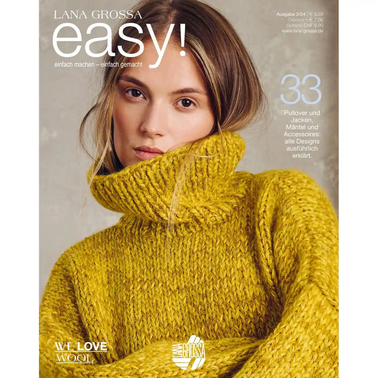 Lana Grossa Magazin easy No. 2 Herbst/Winter 2024/25 mit vielen tollen Modellen bei Wolle & Schönes