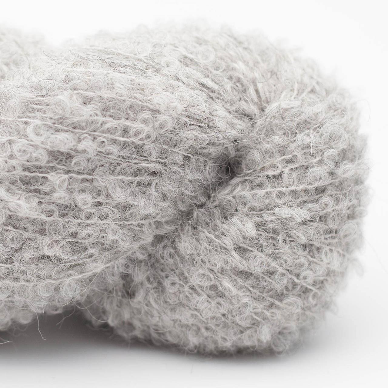 Alpaka Bouclé 25 Hellgrau