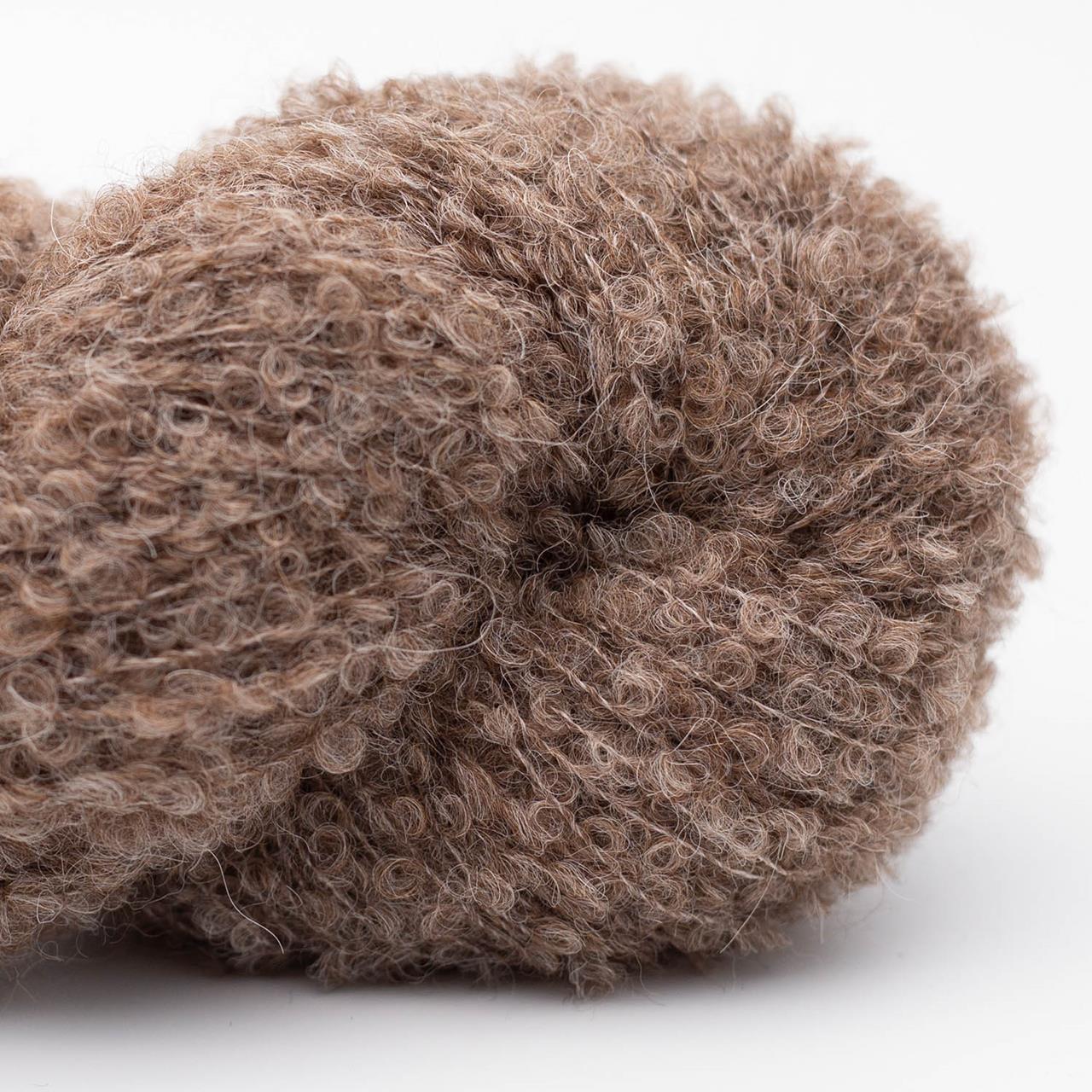 Alpaka Bouclé 91 Mittelbraun