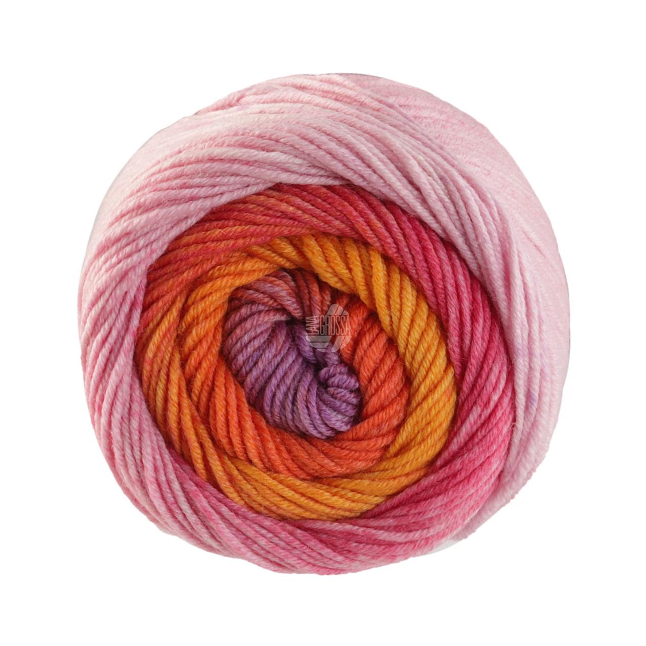 Cool Wool Big Color 4039 Pink/Orange/Sandgelb/Rost/Graulila