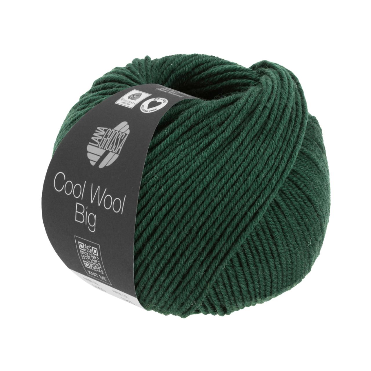 Cool Wool Big Mélange 1625 Dunkelgrün Meliert
