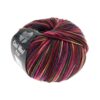 Cool Wool Print 749 Weinrot/Pink/Gelbgrün/Blauviolett/Lachs/Mokka