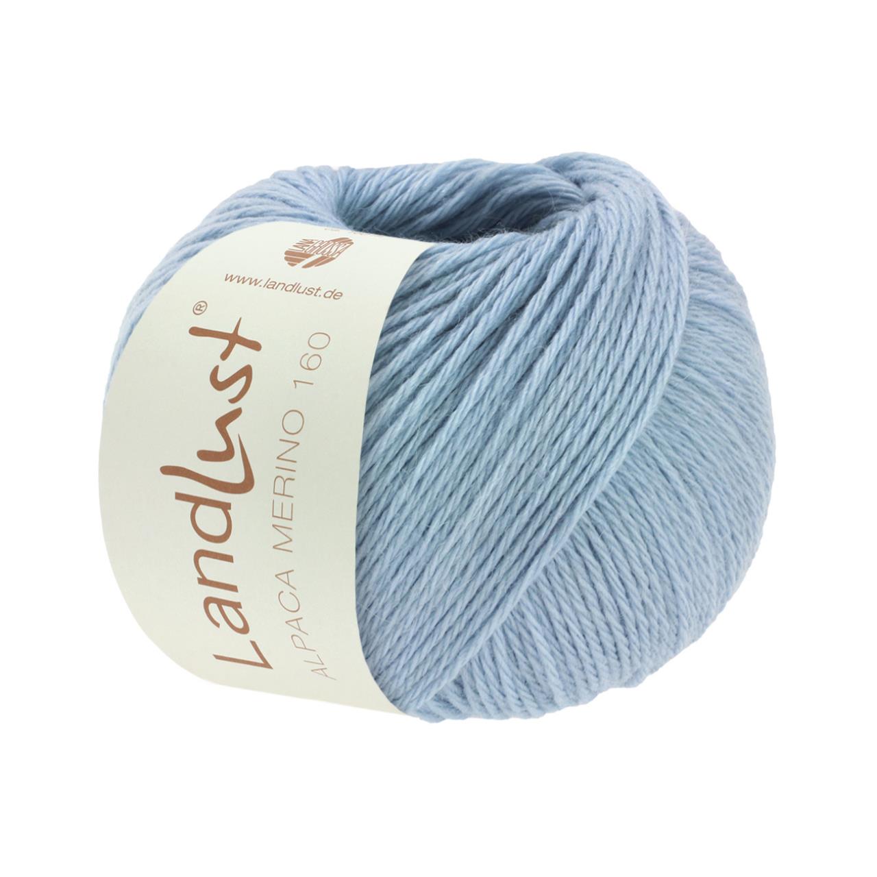 Landlust Alpaka Merino 160 430 Himmelblau