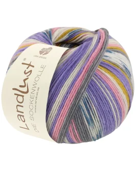 <span class="yarn-title">Landlust die Sockenwolle 6-Fach</span> <span class="yarn-color">926 Grau/<wbr>Ecru/<wbr>Petrol/<wbr>Pistazie/<wbr>Lila/<wbr>Rosa Gestreift</span>