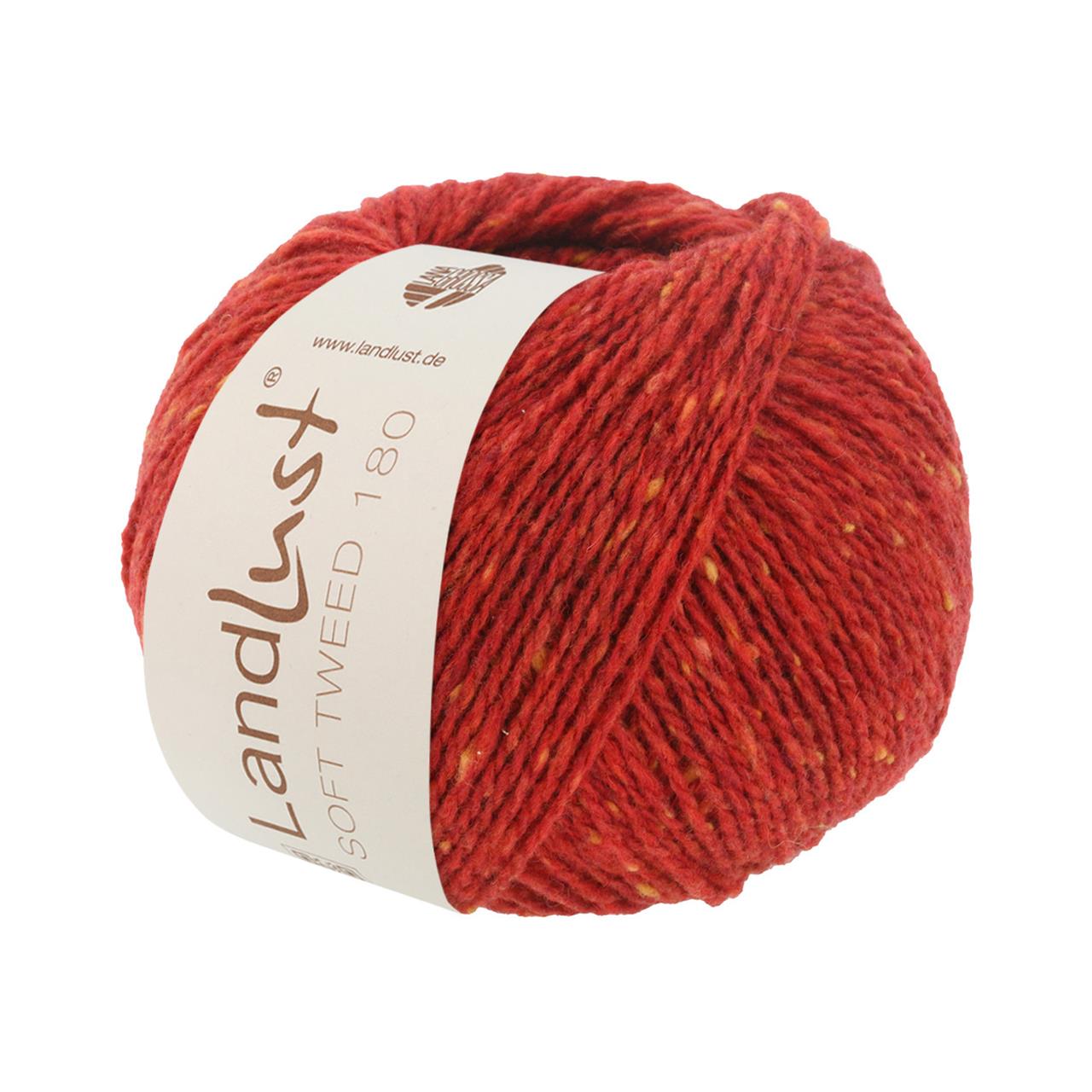 Landlust Soft Tweed 180 111 Rot Meliert
