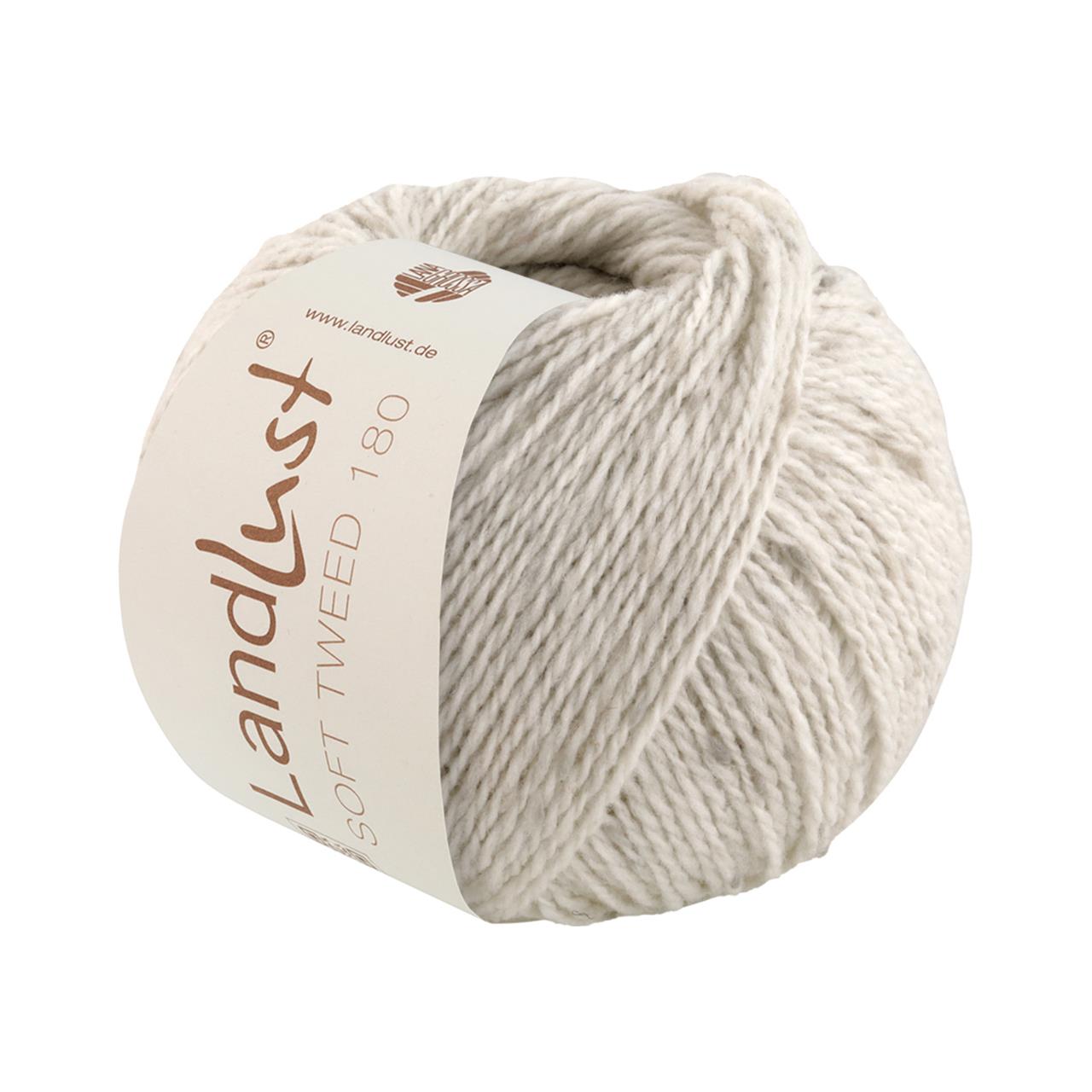 Landlust Soft Tweed 180 125 Silbergrau Meliert