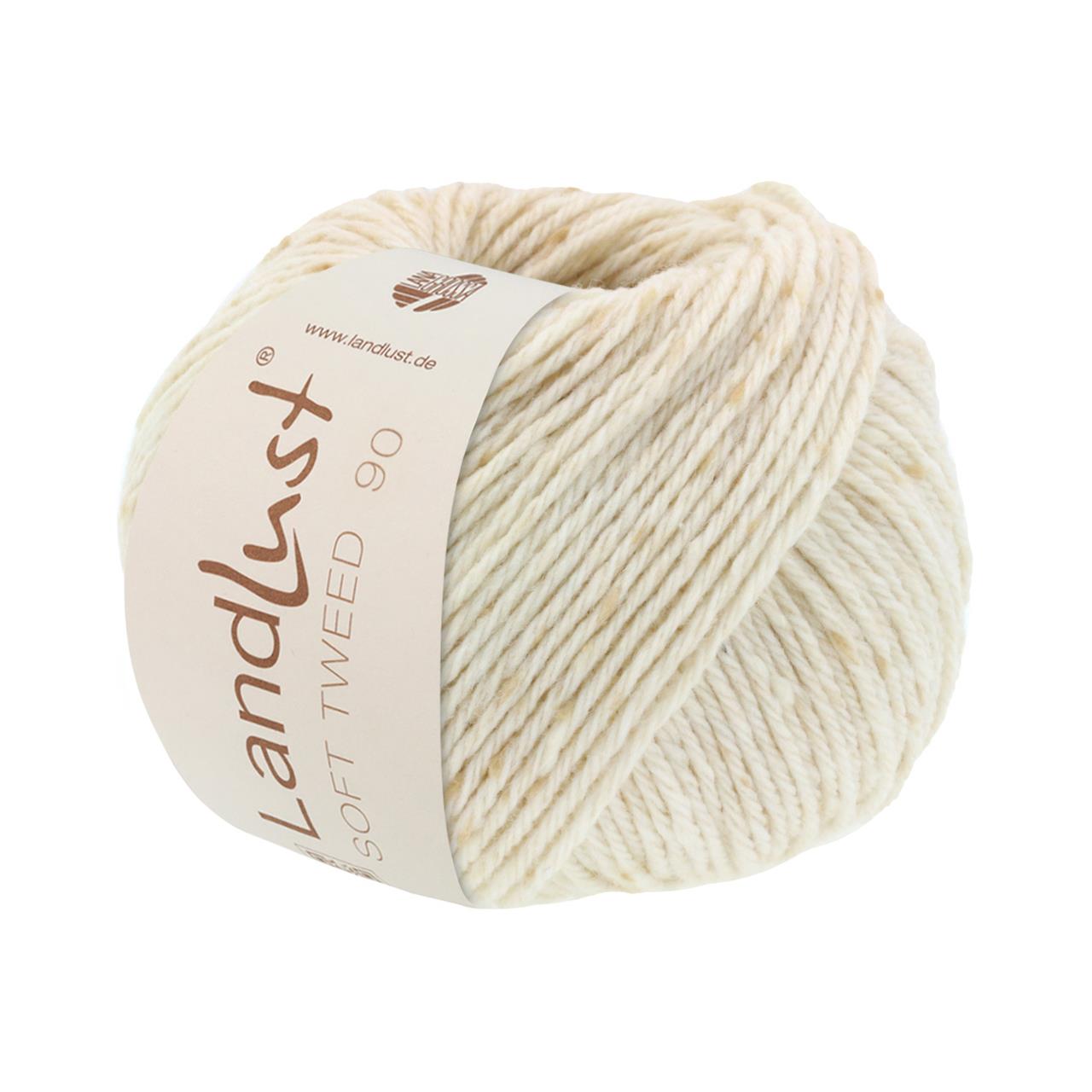 Landlust Soft Tweed 90 1 Natur Meliert