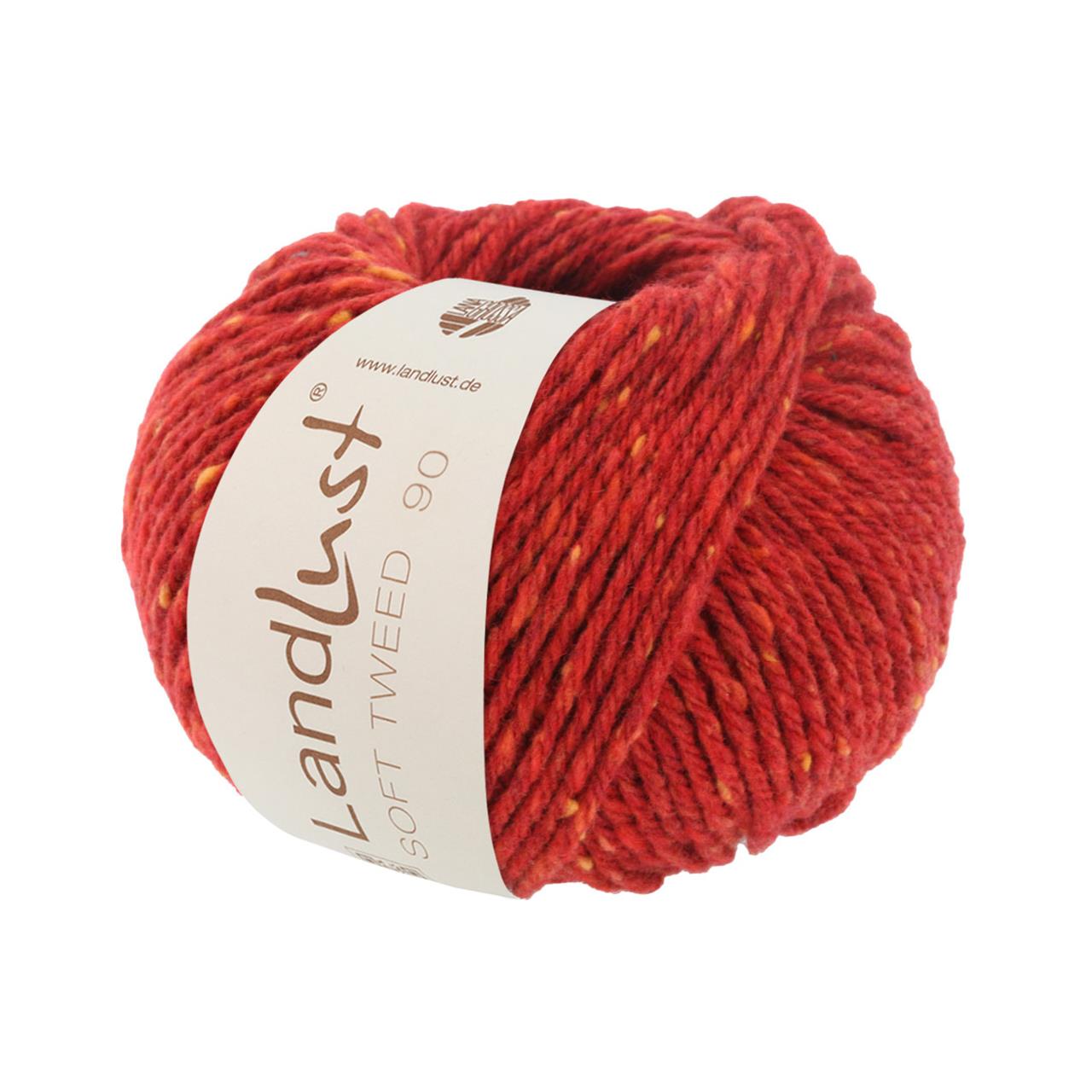 Landlust Soft Tweed 90 11 Rot Meliert
