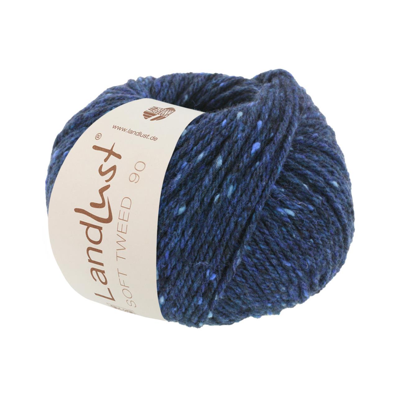 Landlust Soft Tweed 90 14 Dunkelblau Meliert