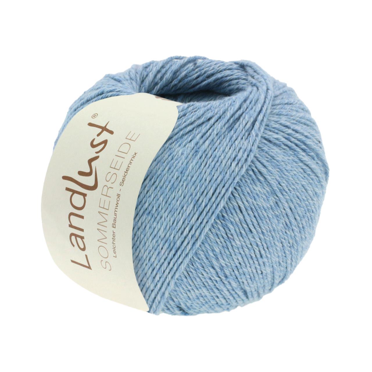 Landlust Sommerseide Uni 42 Rauchblau