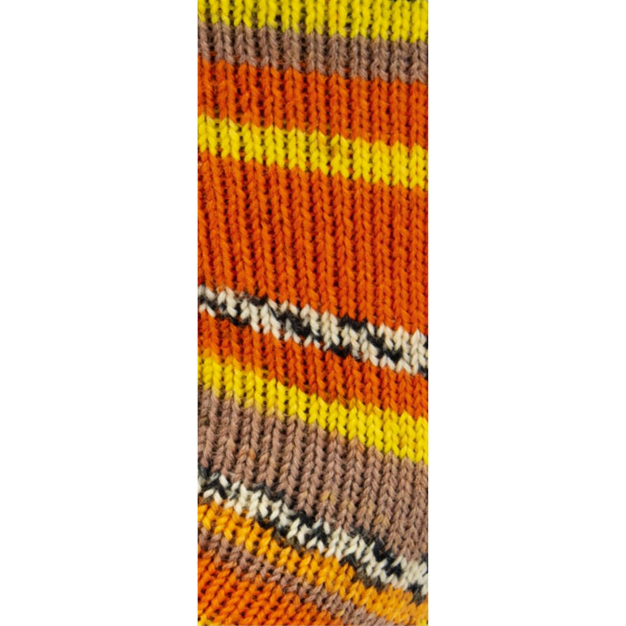 Meilenweit 100 Aktion 3003 Weiß/Schwarz/Orange/Gelb/Nougat