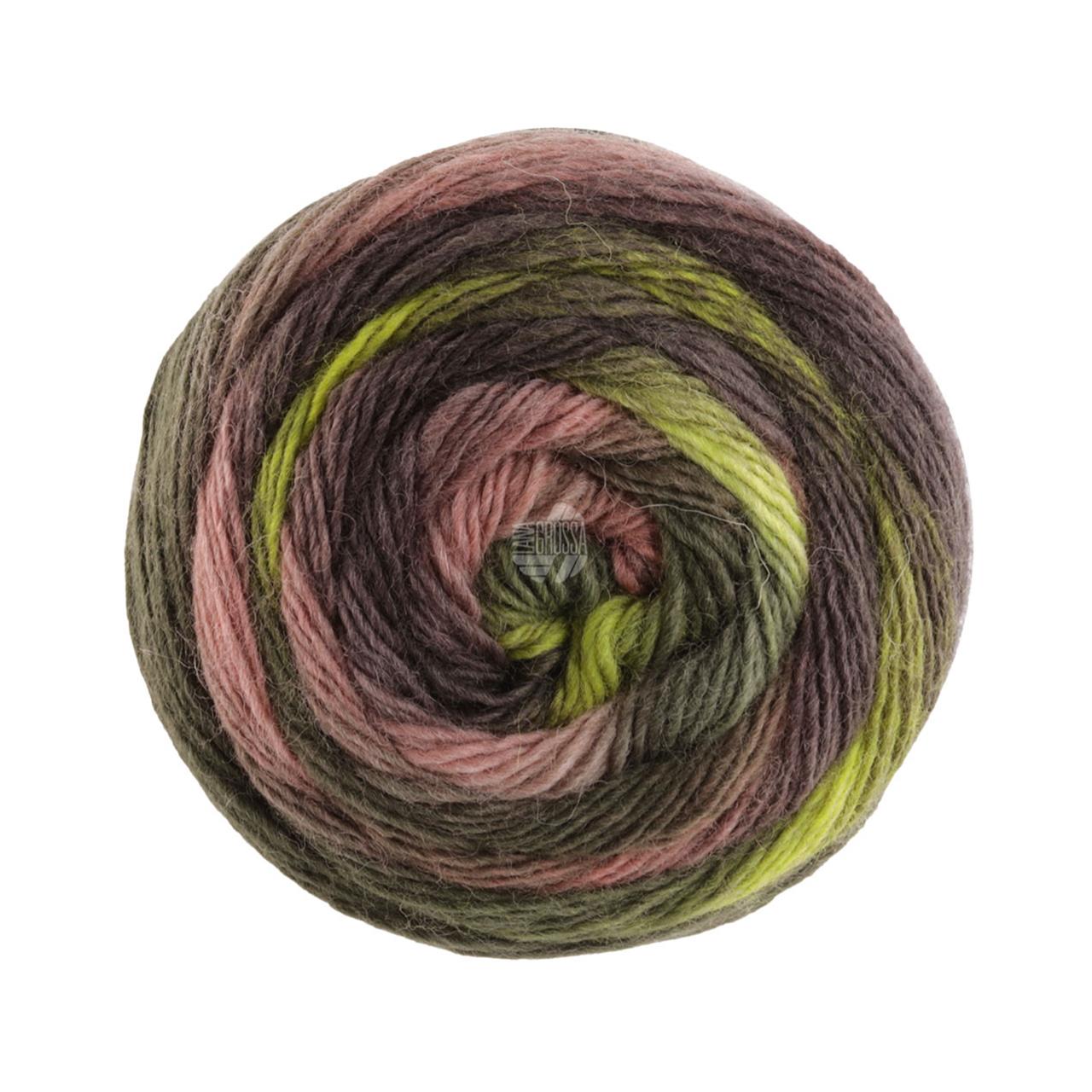 Meilenweit 100 Color Mix Soft 8063 Dunkel-/Laub-/Wald-/Moos-/Grau-/Hellgrün