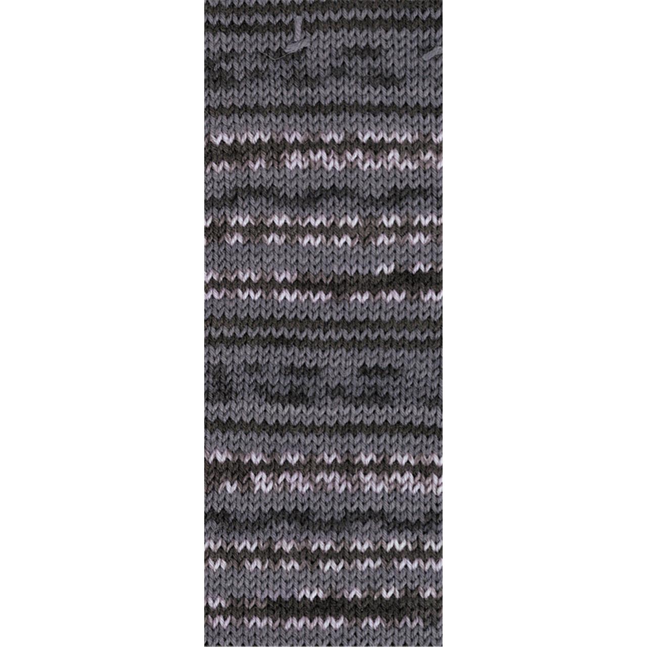 Meilenweit 100 Merino Extrafine Milano 2546 Mittel-/Dunkelgrau/Anthrazit/Weiß