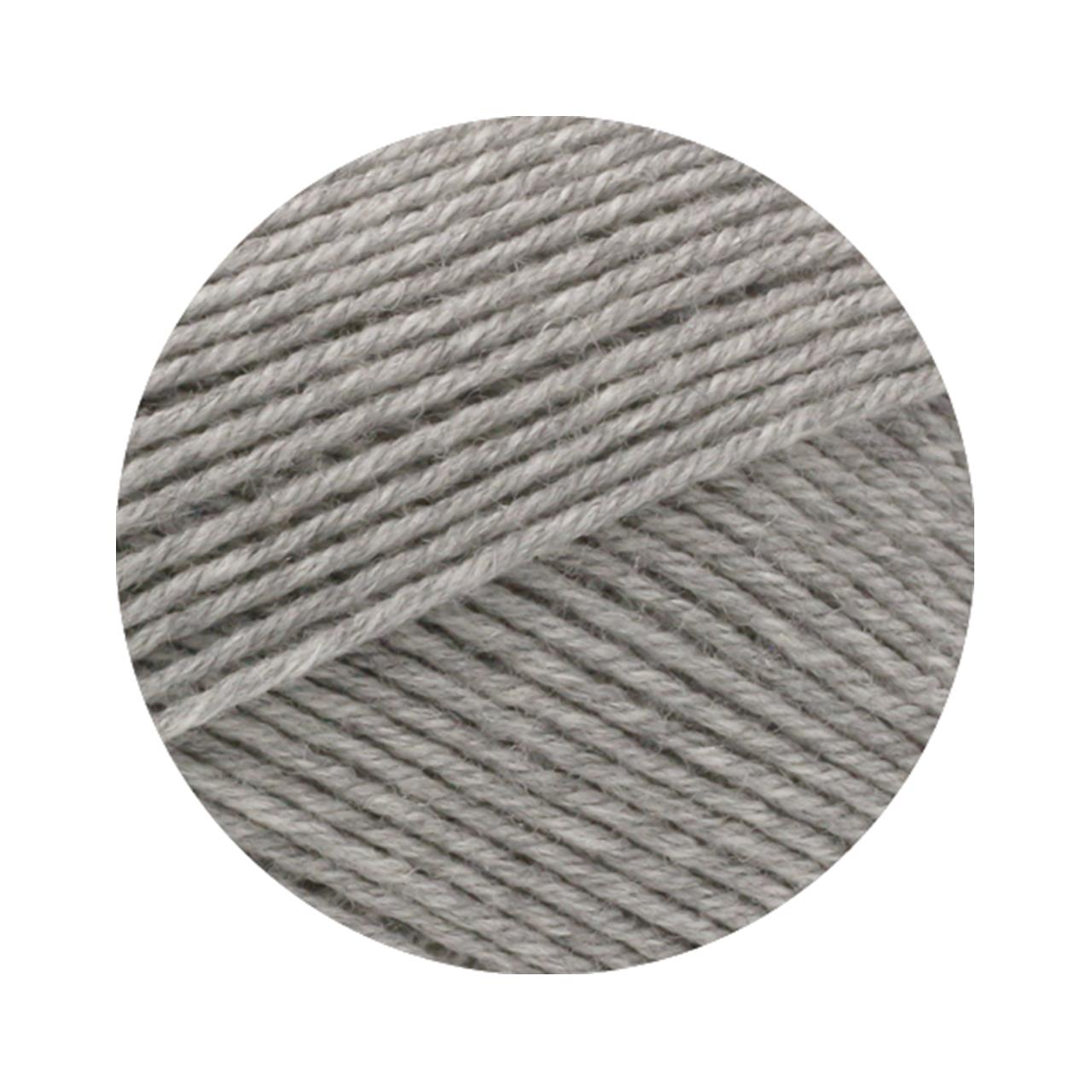 Meilenweit 100 Merino Extrafine Uni 2404 Grau Meliert