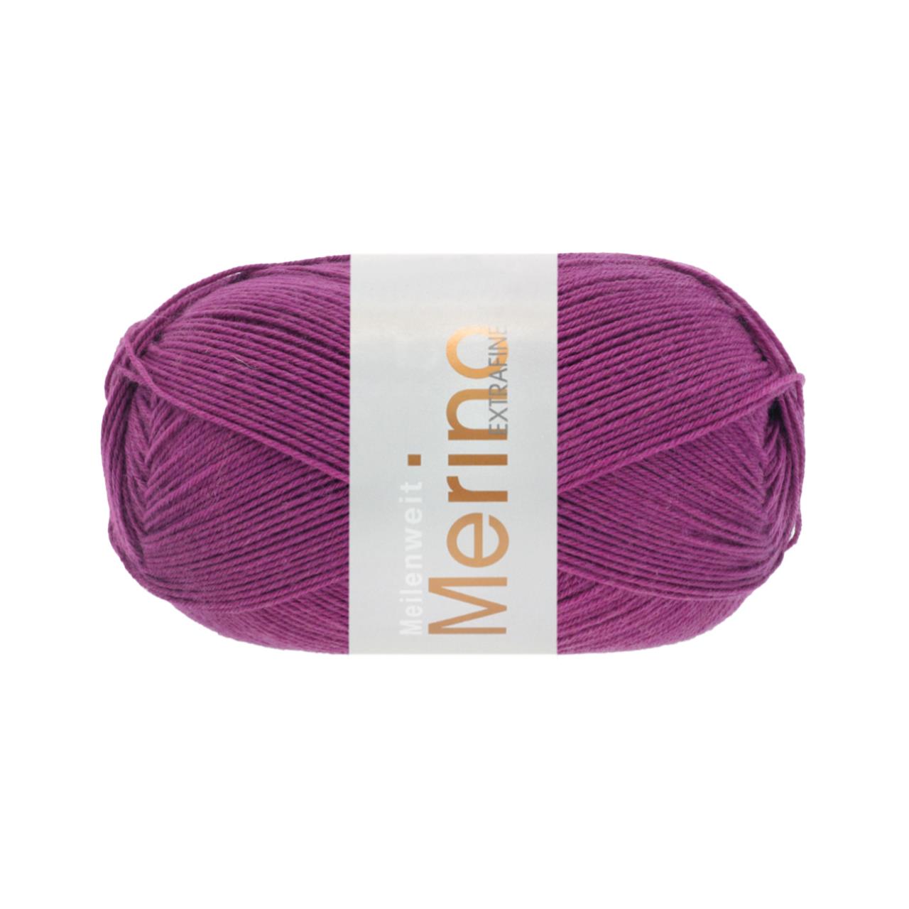 Meilenweit 100 Merino Extrafine Uni 2432 Fuchsia