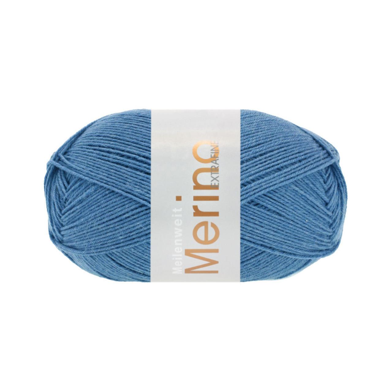 Meilenweit 100 Merino Extrafine Uni 2448 Blau
