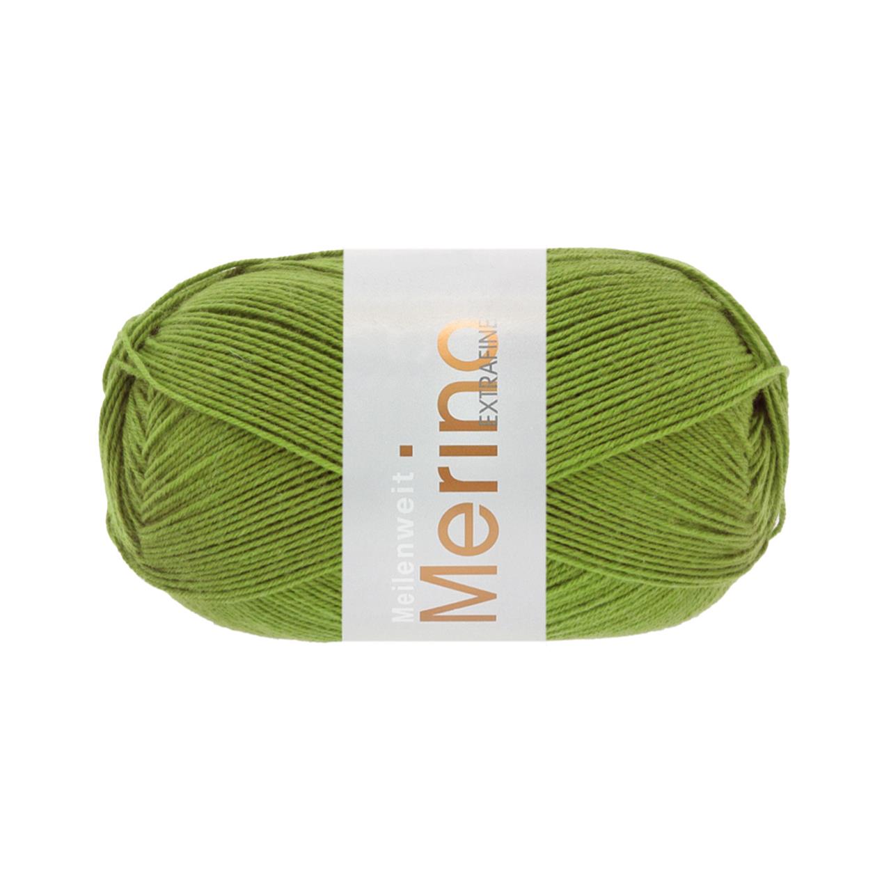 Meilenweit 100 Merino Extrafine Uni 2450 Apfelgrün
