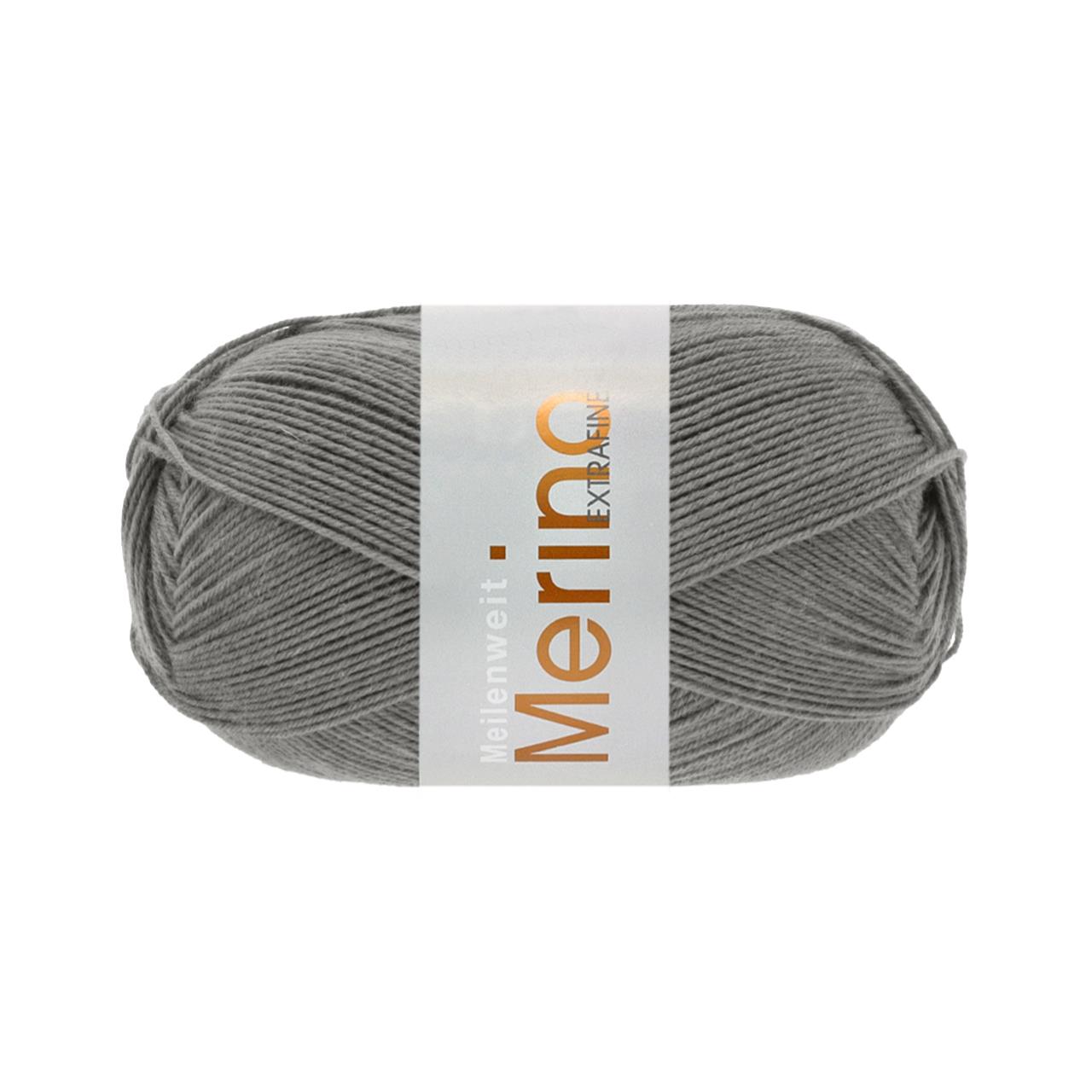 Meilenweit 100 Merino Extrafine Uni 2452 Mausgrau