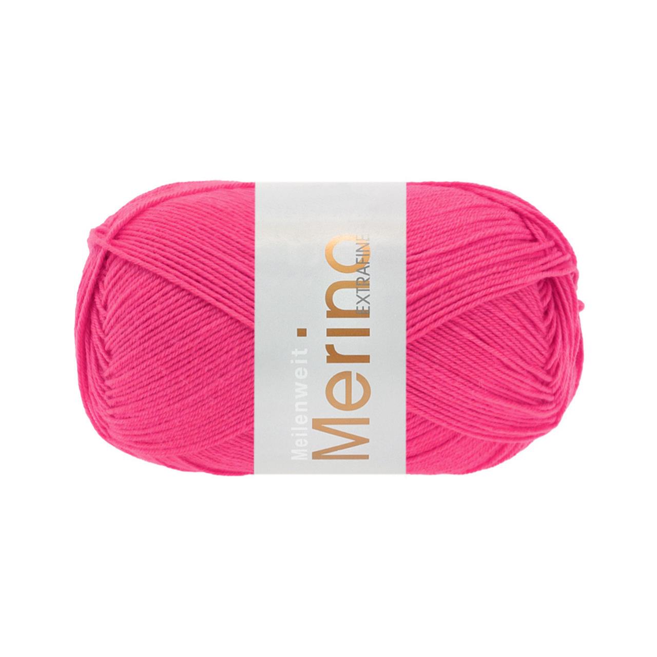 Meilenweit 100 Merino Extrafine Uni 2454 Pink