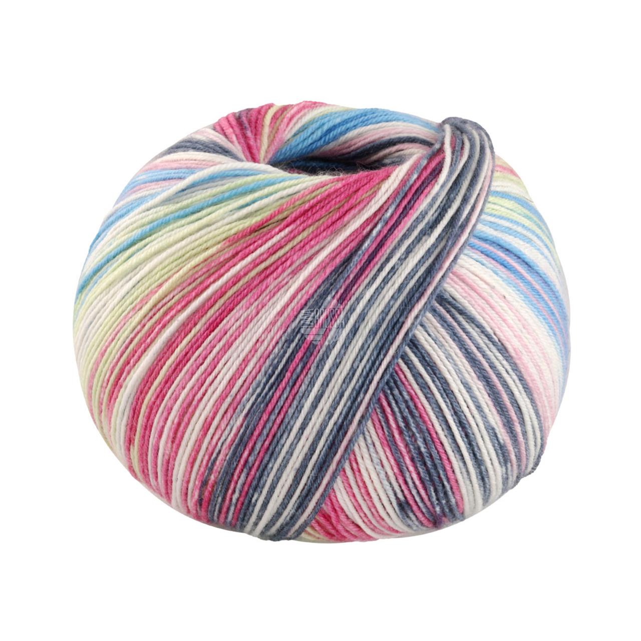 Meilenweit 100 Seta Asia 3171 Limette/Weiß/Türkis/Rosa/Dunkelgrau/Fuchsia